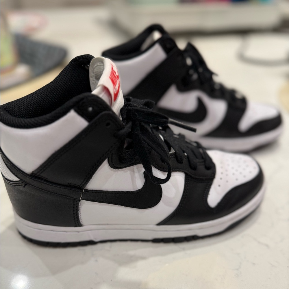 Nike Black and White High-Top Sneakers